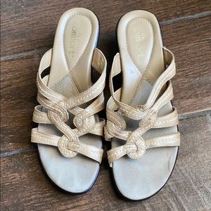 Strictly comfort leather sandals